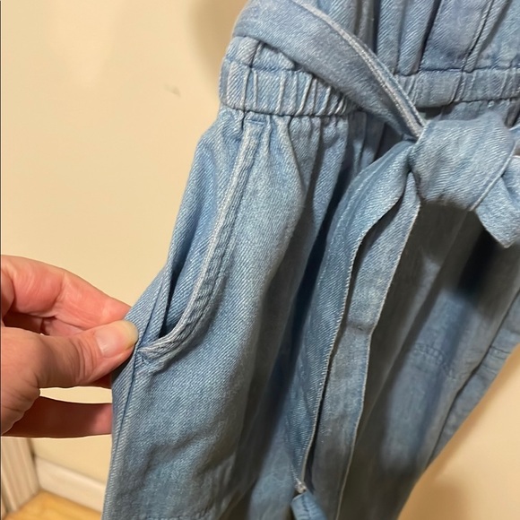 Old Navy Denim Button-Down Romper, Size Kids L - Picture 6 of 6